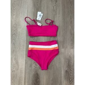L*Space Pink and Orange Bikini Set